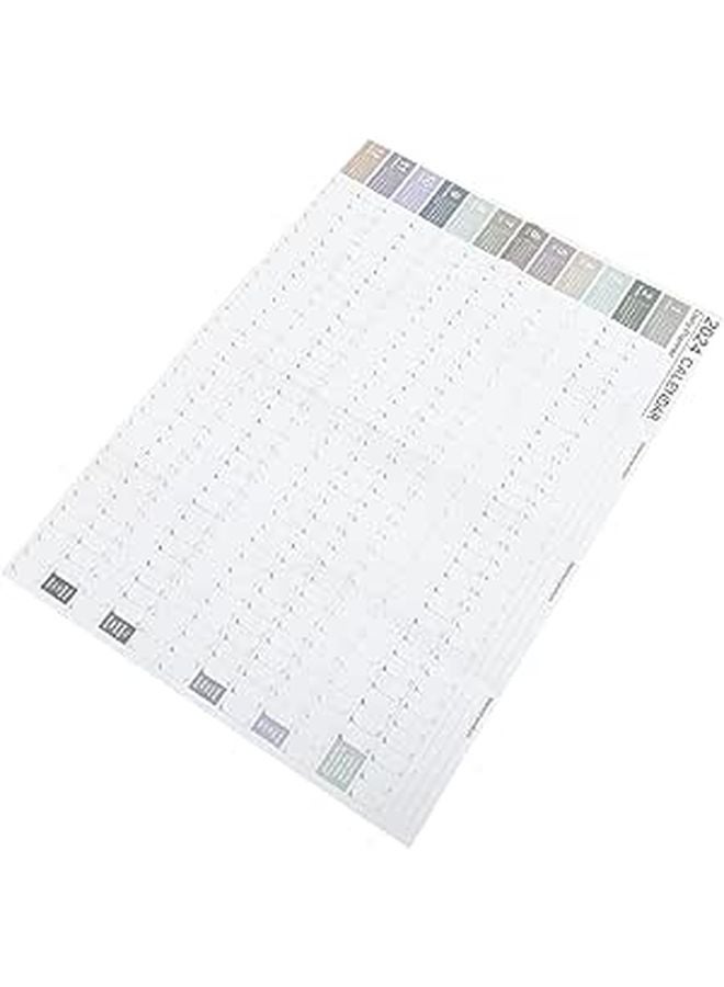 2024 Wall Calendar With Palette For Home Office Scheduling Decoration - Image 1