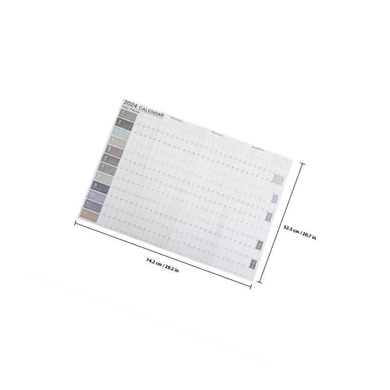 2024 Wall Calendar With Palette For Home Office Scheduling Decoration - Image 3
