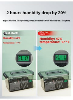 Generic Camera Moisture-proof Box SLR Lens Drying Box Photographic Equipment Electronic Components Tea Collector Sealed Box-Color:No. 3 White + Moisture-proof Inner Box (delivery Humidity Thermometer/sealing Strip)⚑⚑  - Image 5