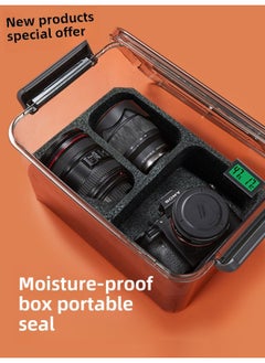 Generic Camera Moisture-proof Box SLR Lens Drying Box Photographic Equipment Electronic Components Tea Collector Sealed Box-Color:No. 3 White + Moisture-proof Inner Box (delivery Humidity Thermometer/sealing Strip)⚑⚑  - Image 2