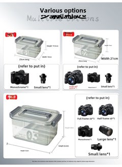 Generic Camera Moisture-proof Box SLR Lens Drying Box Photographic Equipment Electronic Components Tea Collector Sealed Box-Color:No. 3 White + Moisture-proof Inner Box (delivery Humidity Thermometer/sealing Strip)⚑⚑  - Image 4