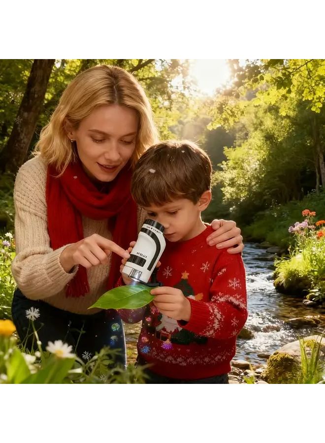 Black Portable Handheld Microscope For Kids Scientific Exploration Education Toy - Image 5