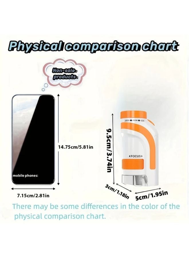 Black Portable Handheld Microscope For Kids Scientific Exploration Education Toy - Image 3