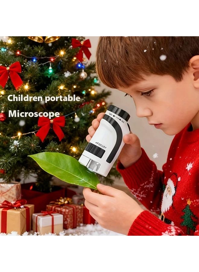 Black Portable Handheld Microscope For Kids Scientific Exploration Education Toy - Image 2