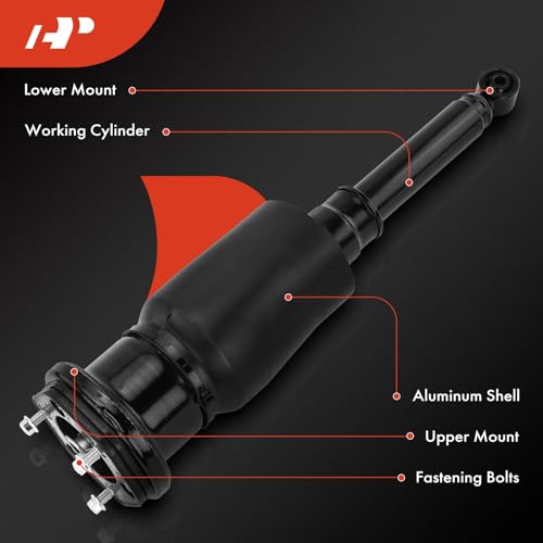 A-Premium Rear Right Air Suspension Shock Strut Compatible with Lexus LS430 2001 2002 2003 2004 2005 2006 V8 4.3L, Passenger Side, Replace# 4808050140, 4808050130 - Image 2