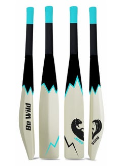 Jaspo Be Wild Heavy Duty Plastic Cricket Bat Full Plastic Bat Hard Plastic Bat Cricket Bat Full Size For All Age Groups - Kids Boys Girls Adults(Off White)  - Image 1