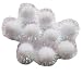 YYCRAFT 50pcs Glitter Tinsel Pom Poms Sparkle Balls for DIY CraftParty DecorationCat Toys25mmWhite Color - Image 2