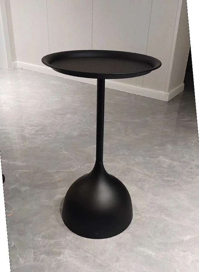 fashionhome Multifunction Nordic Design Round Coffee Table Sofa Side Tea Table Waterproof Metal Removable Tray Side Table Nightstand Center Table for Living Room Home Office Furniture 35x60 cm (Fully Assembled) - Image 5