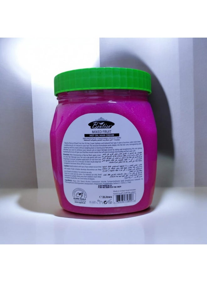 BEUTISA Hot Oil Hair Cream Mixed Fruit 2Litres - Image 2