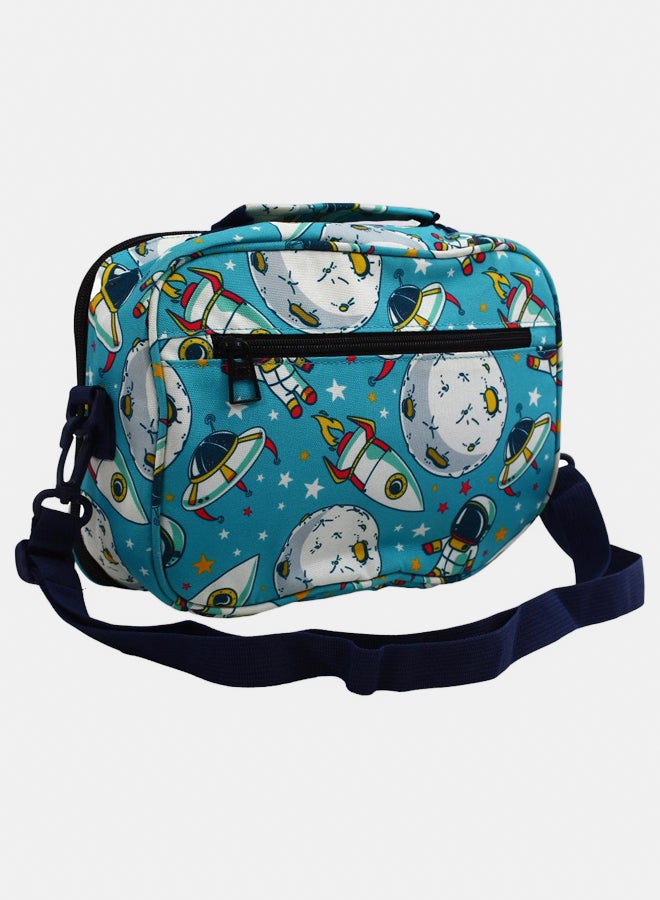 CUBS Cubs Blue Universe Classic Lunch Bag With Shoulder Strap - Image 2