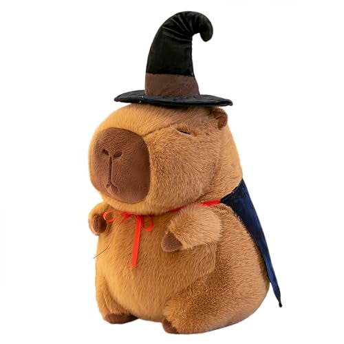 Ditucu Cute Capybara Plush with Magic Top Hat Costume 13 inch Capibara Stuffed Animal Soft Plushies Toys Hugging Gifts for Kids Brown - Image 1