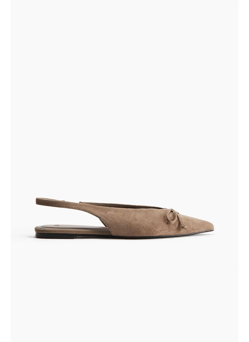 اتش اند ام Bow-Decorated Slingbacks