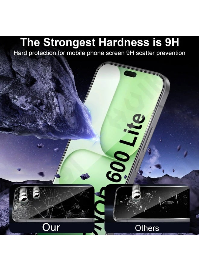 كومبي واقي شاشة وكاميرا 2 في 1 لهاتف Honor 600 Lite - درع شفاف عالي التغطية لحماية كاملة من الخدوش والصدمات - Image 2