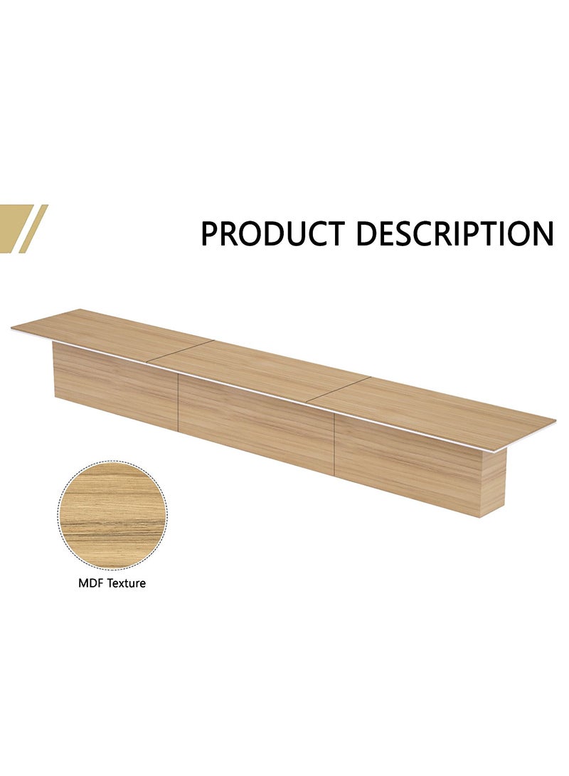 Mahmayi Mahmayi Stylish Conference Table for Office, Office Meeting Table, Conference Room Table (Coco Bolo, 600)  - Image 2