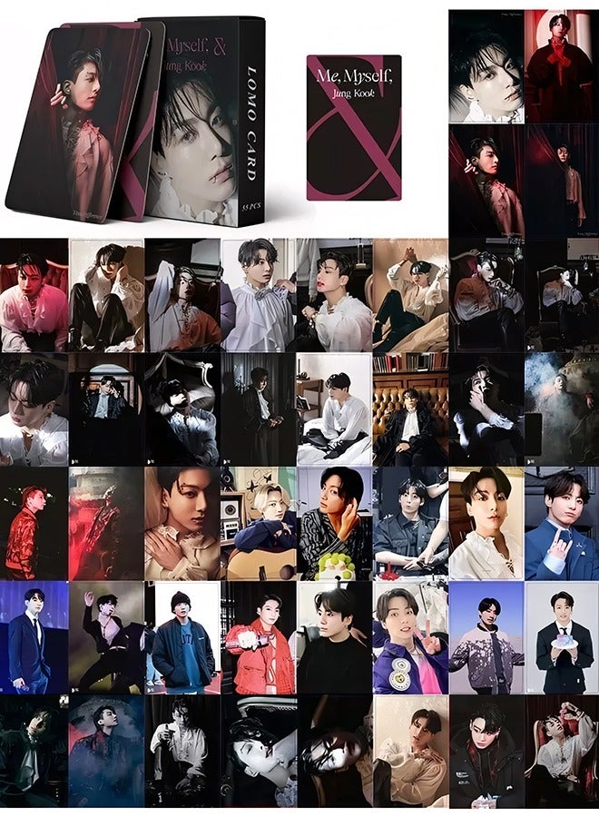 Generic 55 Piece BTS Kpop Bangtan Boys Jungkook Solo Photo New Album Lomo Card  - Image 2