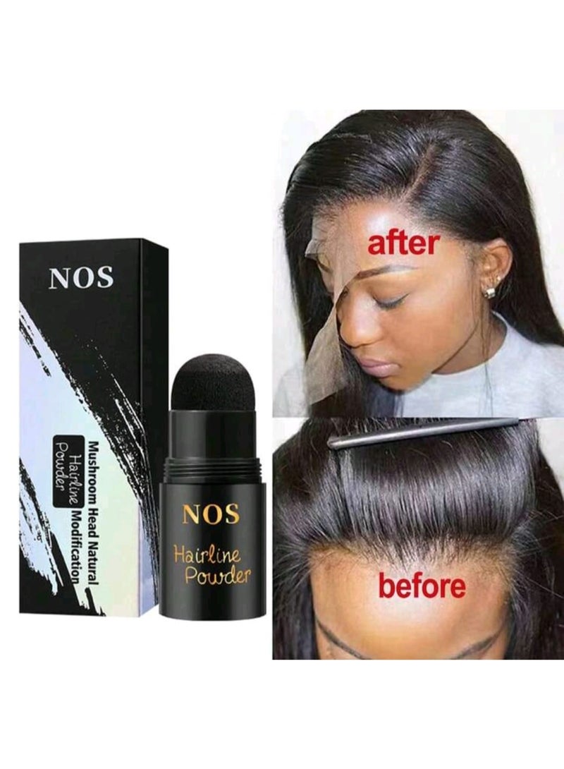 Black  Hairline Concealer Pencil, Waterproof Hairline Shadow Powder Stick To Instantly Cover White Hair And Hairline Shadows - Image 1