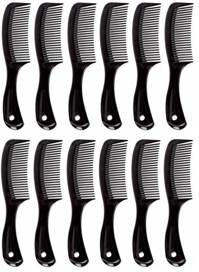 Comfort Axis Travel Size Wide-Tooth Handle Comb, 6” Long, Black (Pack of 12) - Image 4