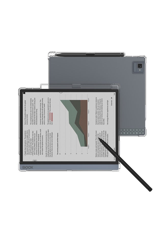For Arable Boox Tab10C Pro/ultra E-book Reader Airbag Anti-drop Transparent Protective Case-color:Transparent (air Bag Anti-fall Shell)-Applicable Models:Boox Go 10.3/t10c/note X3pro/10.3"/with Pen Tray  - Image 3