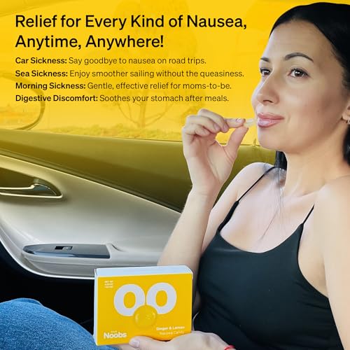 Love Noobs Lemon Ginger Candy for Nausea Pregnancy by LoveNoobs™, Anti Nausea Pregnancy, Ginger Chews, Candy for Morning Sickness, Lemon Drops for Motion Sickness, Sugar-Free, B6 - Image 4