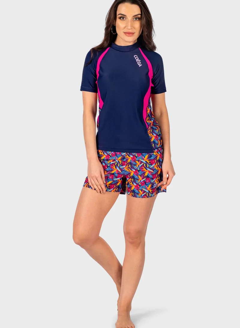 Coega Printed Swim Top