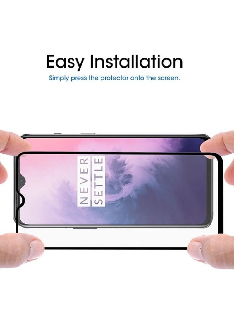 CATANES 2Pack for OnePlus 7T Screen Protector Crystal Clear 9H Tempered Glass Scratch Resistant Full Coverage Film 6.55 inch - Image 2