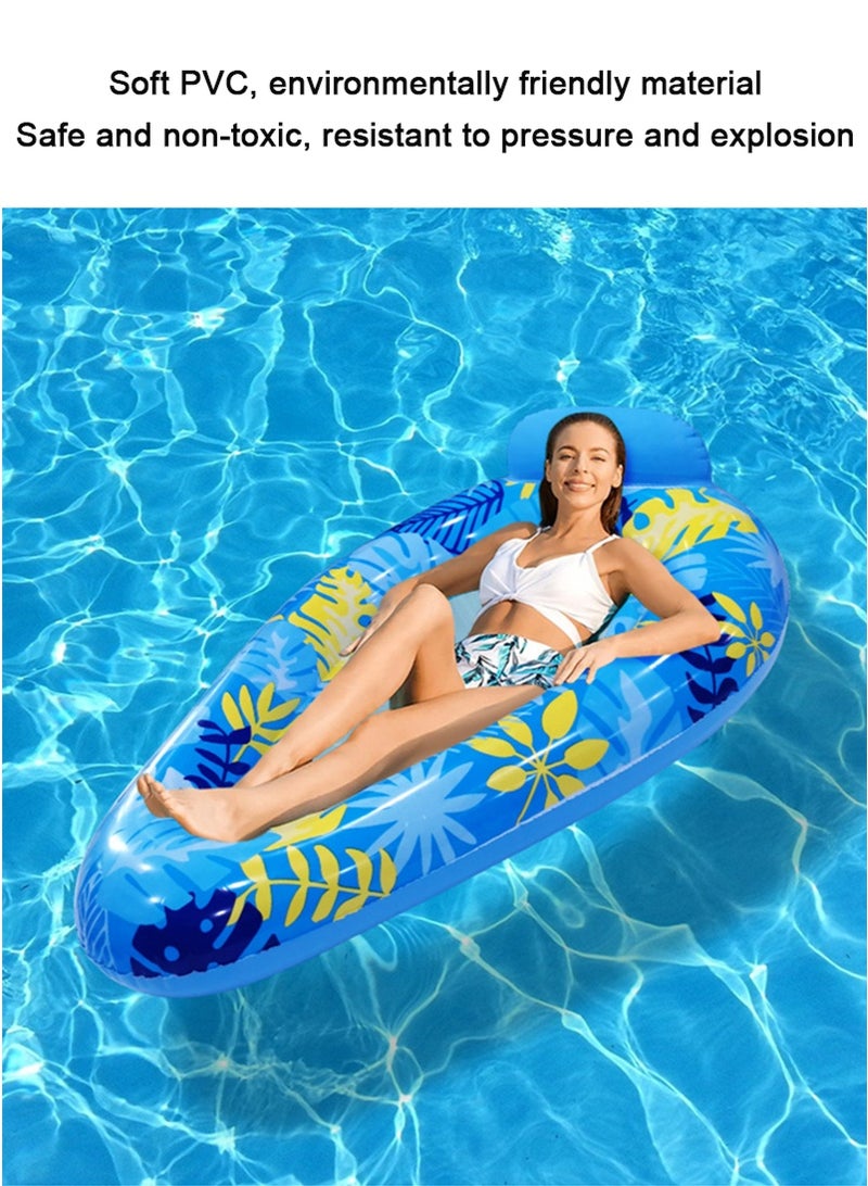 TAPIT Inflatable Pool Float Chair Lounge for Floating, Inflatable Pool Float Hammock, Multi-Purpose Water Hammock, Inflatables Pool Rafts Bed for Swimming Pool Beach Sea (Pink) - Image 4