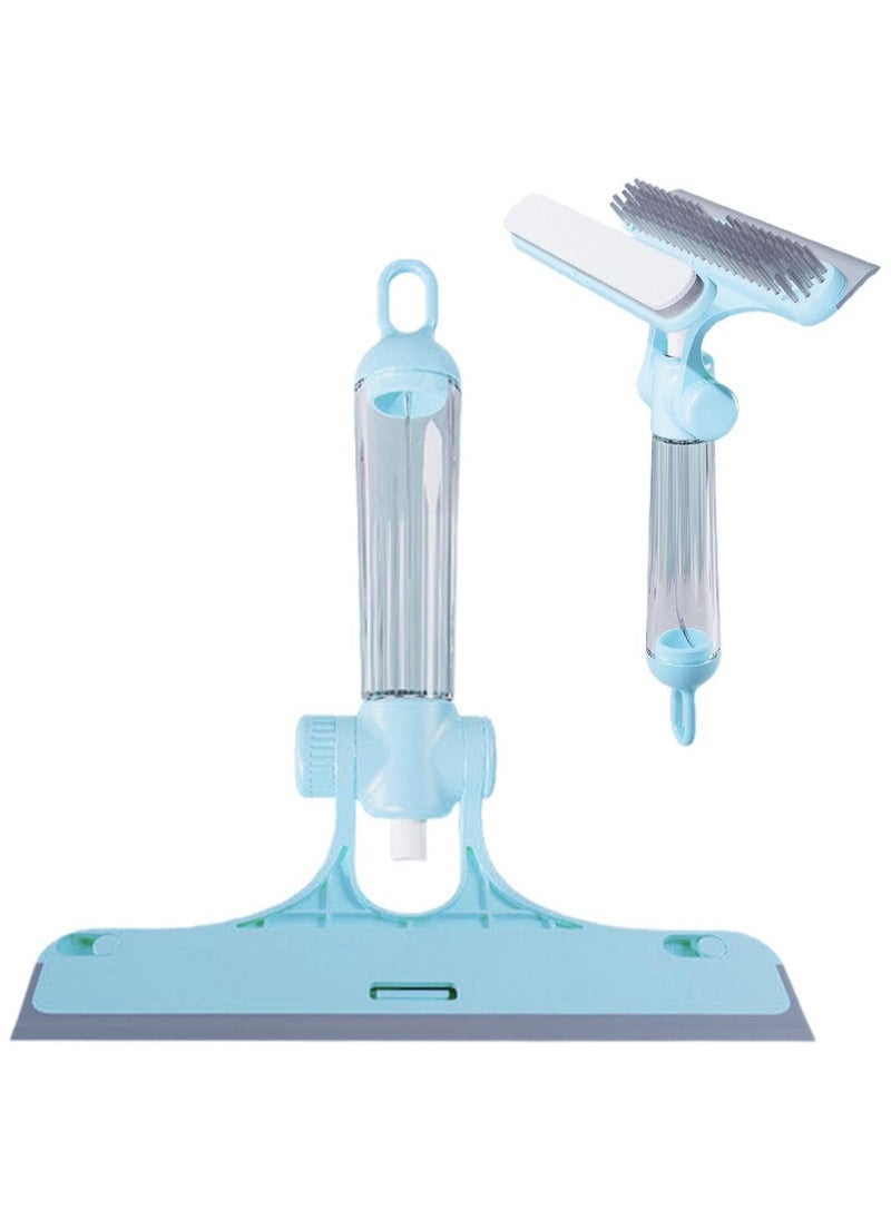 Home Window Cleaner with own Watering can Dining Table Bathroom Wiper Two-Sided 4-in-1 Cleaning Scraper