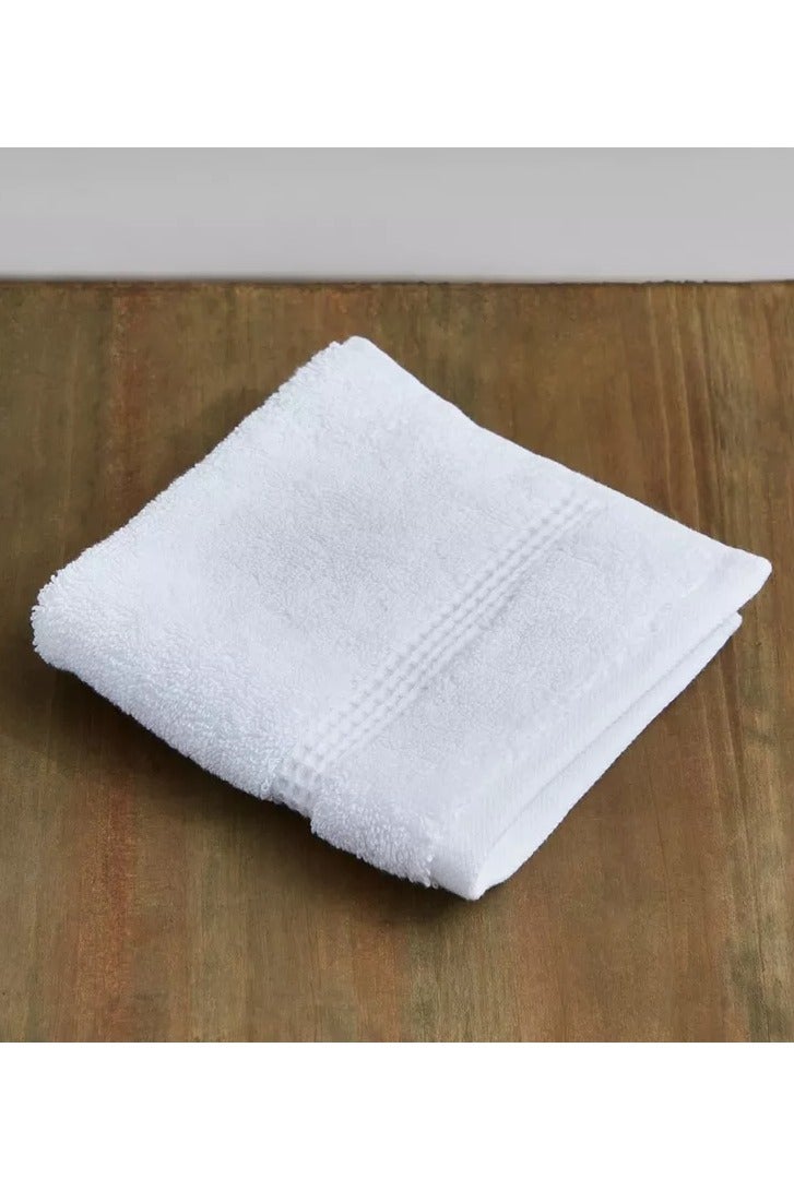 MIRFA Face Towel - White - 100% Cotton - Pack of 6 - Image 1