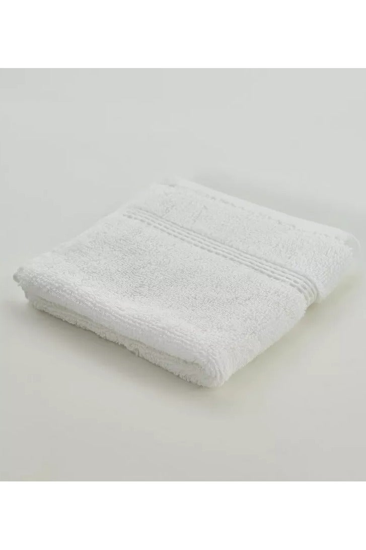 MIRFA Face Towel - White - 100% Cotton - Pack of 6 - Image 4