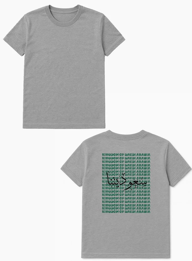 Lowha Cotton T-Shirt for Saudi National Day or Everyday Saudi Pride Wear with Back Printed Design for Women & Men