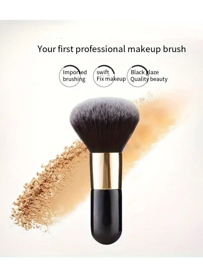 فرشاة مكياج لكريم الاساس بشعيرات صناعية كثيفة عالية الجودة لمزج الكريم السائل او مستحضرات التجميل - Image 2