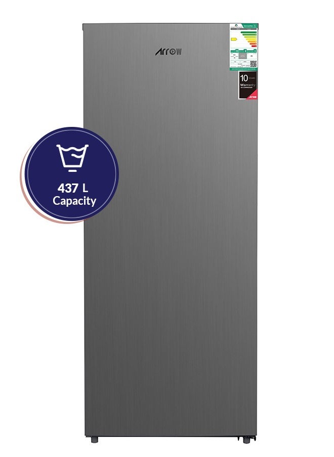 Arrow 439 LTR Upright Freezer, 15.4 CU.FT | No Frost Freezer | Silver color | Multi Air Flow | Energy Saving | Hygiene cooling | Inside LED lighting | Model Name: RO1-550VNF  - Image 5