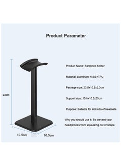 Generic Headset Stand Gaming Headset Bracket Desktop Headphone Holder Portable Earphone Display Rack for All Headphones Size  - Image 3