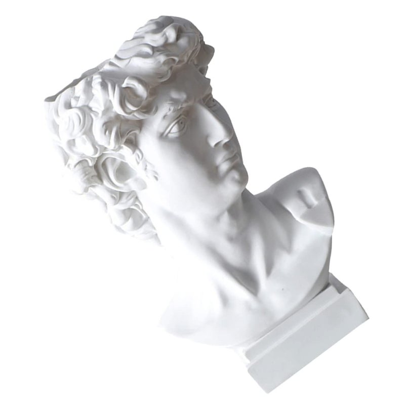 Pen Resin Desktop Organizer David Statue Flower Vase Sculpture Compact - Image 2