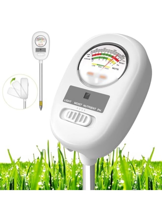Generic MAKINGTEC Upgraded-Soil Moisture Meter, Soil pH Meter, 4-in-1 Soil Tester, Soil Plant Water Meter, for Moisture/Light/Nutrients/pH, Moisture Meter Great for Garden, Lawn, Farm, Indoor & Outdoor Use  - Image 1