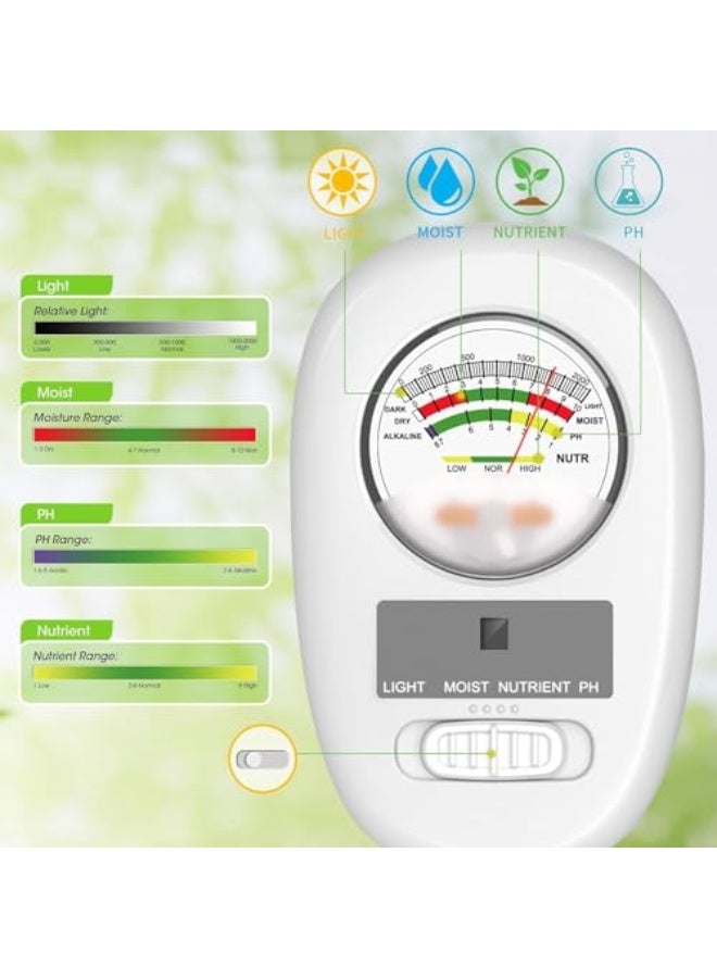 Generic MAKINGTEC Upgraded-Soil Moisture Meter, Soil pH Meter, 4-in-1 Soil Tester, Soil Plant Water Meter, for Moisture/Light/Nutrients/pH, Moisture Meter Great for Garden, Lawn, Farm, Indoor & Outdoor Use  - Image 4