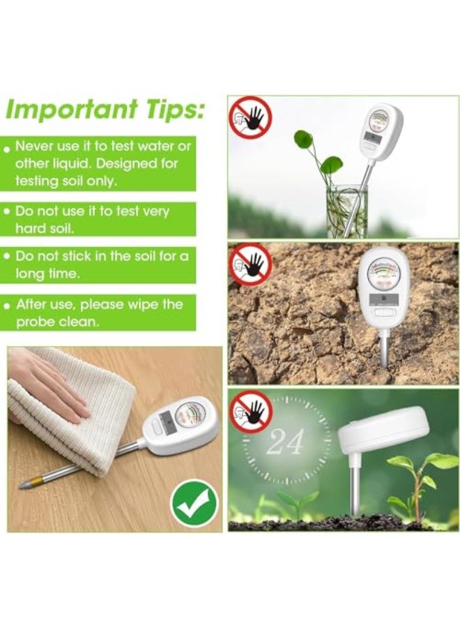 Generic MAKINGTEC Upgraded-Soil Moisture Meter, Soil pH Meter, 4-in-1 Soil Tester, Soil Plant Water Meter, for Moisture/Light/Nutrients/pH, Moisture Meter Great for Garden, Lawn, Farm, Indoor & Outdoor Use  - Image 2