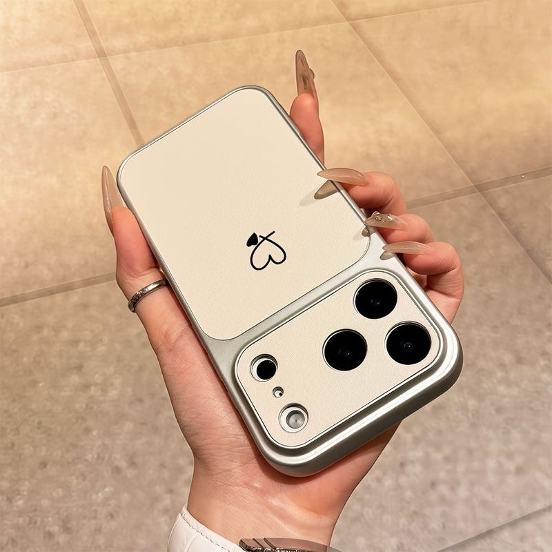 White Lychee Texture Luxury Phone Case For iPhone 15 Pro Frosted Anti Fingerprint - Image 2