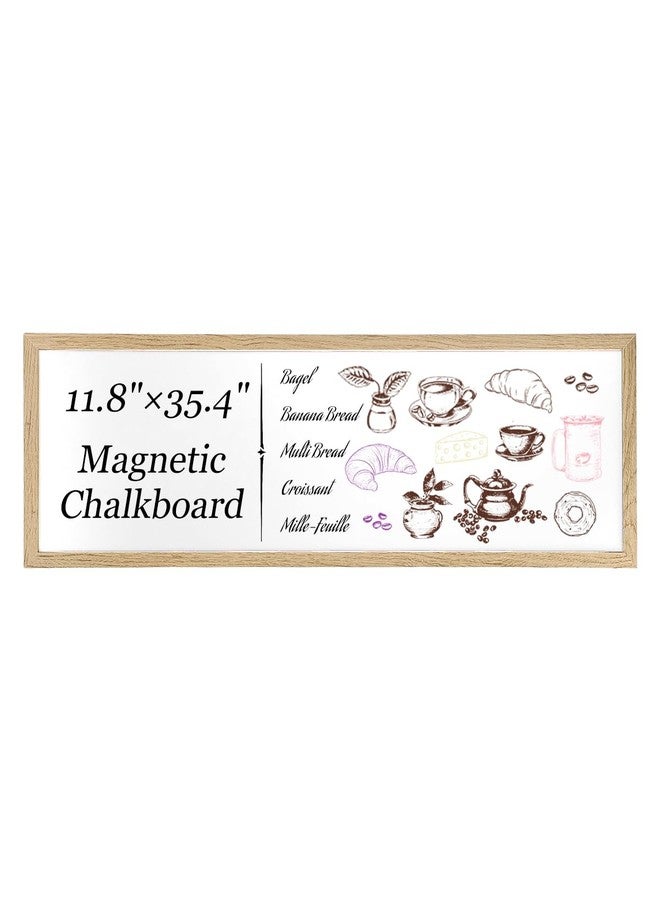 TORASO Dry Erase Board for Wall, Large Magnetic Whiteboard, White Board Dry Erase for Decoration/Planning/Kitchen Grocery List/Memo, for Office/School/Home 11.8"x 35.4" - Image 2