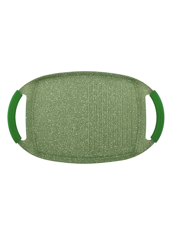 Prestige Granite Non-Stick Aluminium Two Handle Grill Pan Green 36cm - Image 4