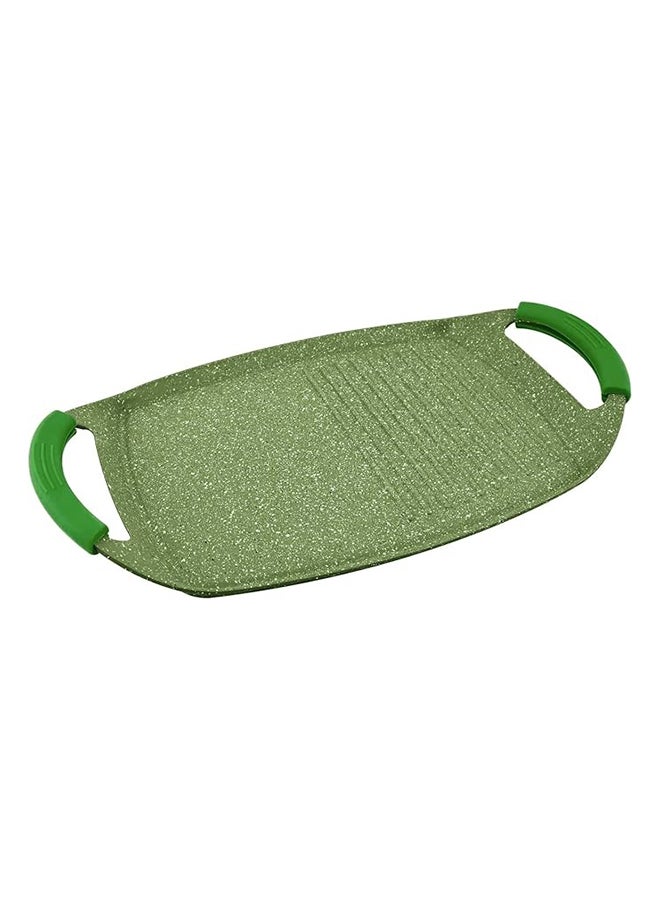 Prestige Granite Non-Stick Aluminium Two Handle Grill Pan Green 36cm - Image 3