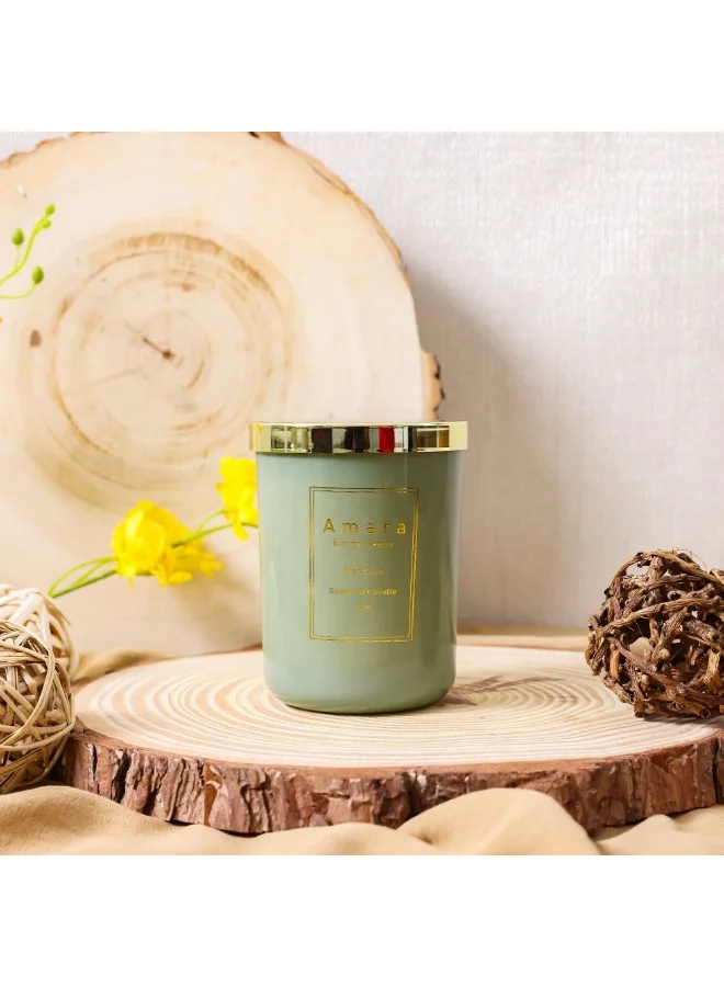 DANUBE HOME Danube Home Amara Ombre Glass Wax Candle - (8X10.5Cm) Multi Color Ombre Design Candles For Interiors Home Fragrance Decor Elegant Wax Candle For Cozy Atmosphere Decorative Home Accessories
