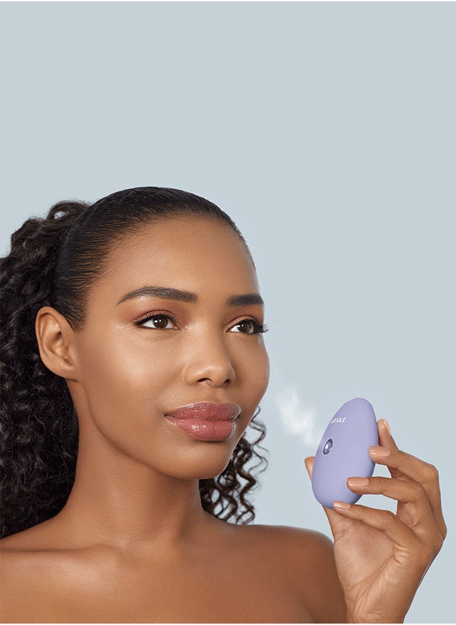 GESKE Geske SmartAppGuided Facial Hydration Refresher | 4 in 1 | Water Atomiser | Face Steamer | Water Spray | Face Mister | Facial Cleansing Device | Spray Mist | Cosmetics | Natural Glow - Purple  - Image 3