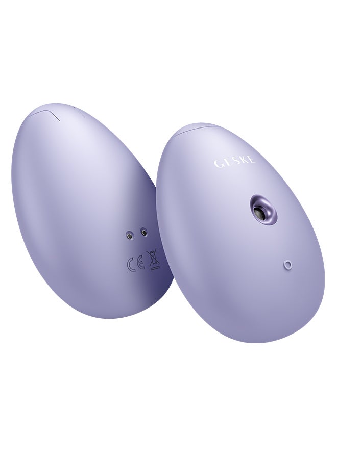 GESKE Geske SmartAppGuided Facial Hydration Refresher | 4 in 1 | Water Atomiser | Face Steamer | Water Spray | Face Mister | Facial Cleansing Device | Spray Mist | Cosmetics | Natural Glow - Purple  - Image 4