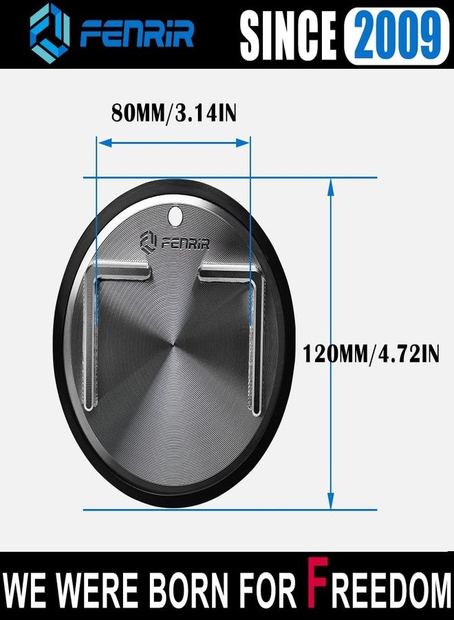 FENRIR 304 Stainless Steel Kickstand Pad Plate Support Coaster Accessory for Harley Davidson Indian Honda Yamaha Kawasaki Suzuki Triumph BMW KTM Ducati Fit Motorcycle Bike Scooter Outdoor Indoor - Image 5