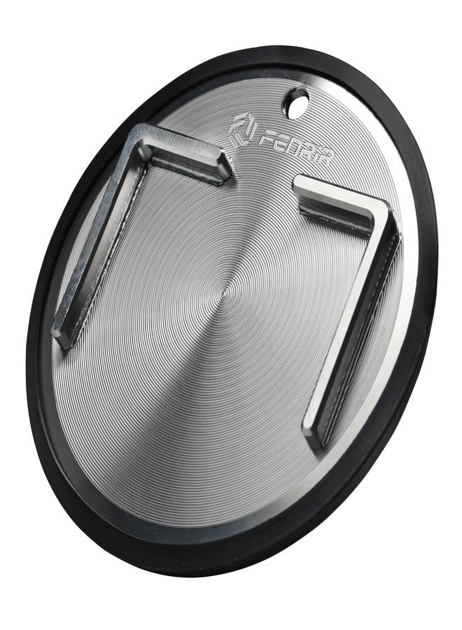 FENRIR 304 Stainless Steel Kickstand Pad Plate Support Coaster Accessory for Harley Davidson Indian Honda Yamaha Kawasaki Suzuki Triumph BMW KTM Ducati Fit Motorcycle Bike Scooter Outdoor Indoor - Image 1