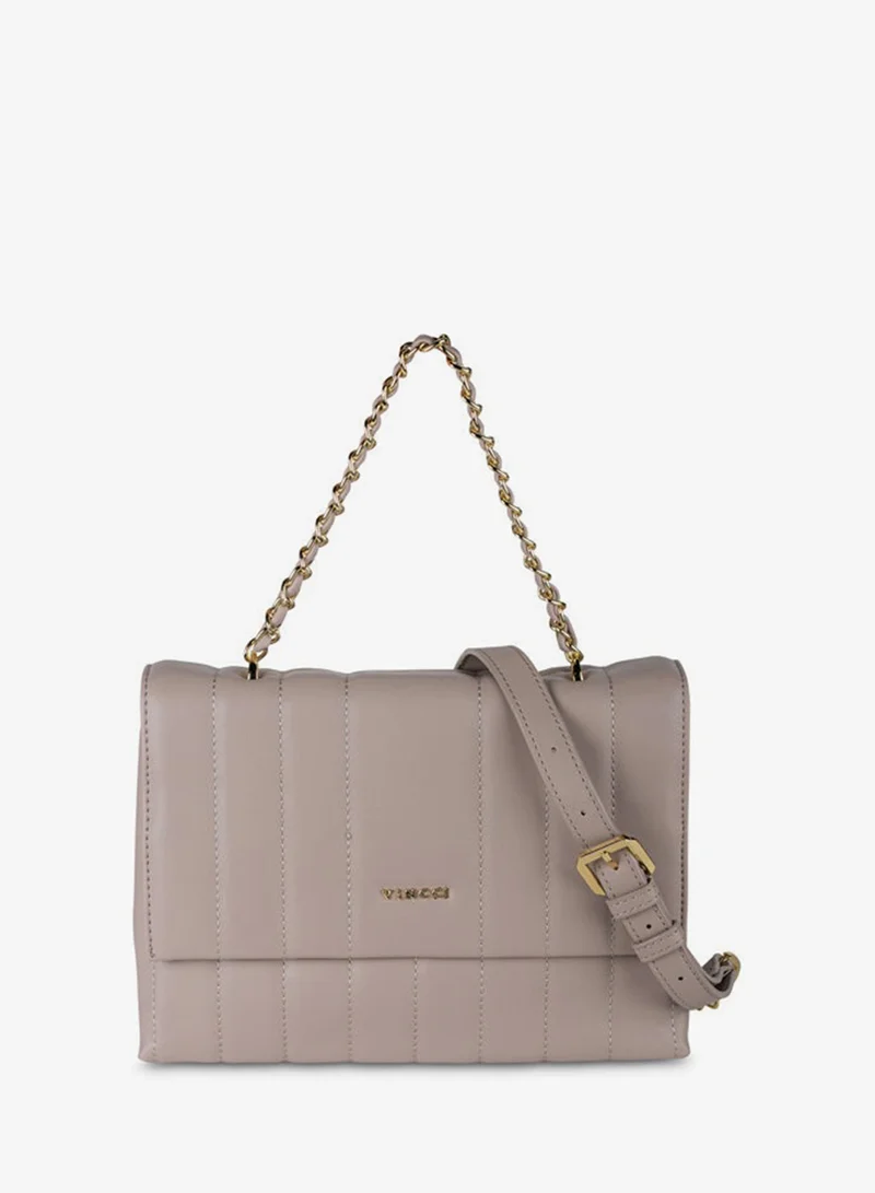 Women Quilted Chain Detailed Shoulder Bag