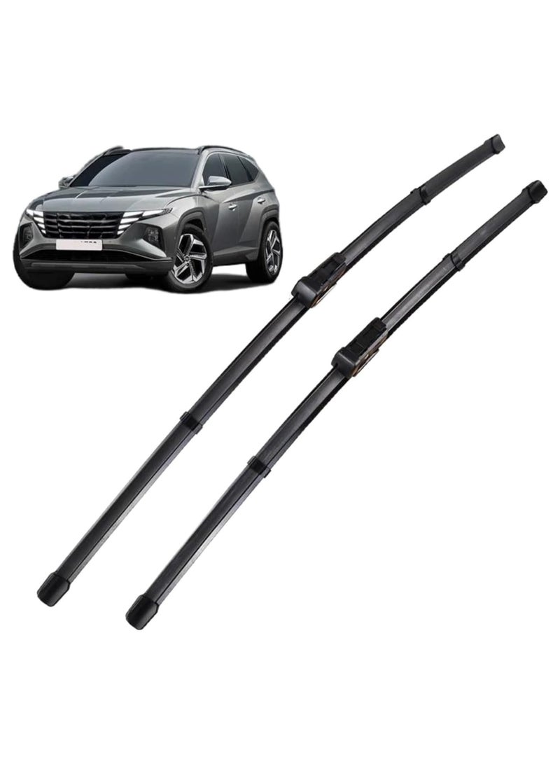 Elshafey Car Windscreen Wiper Blade for Hyundai Tucson 2020-2023 26"+19", Flat Front Rear Wipers Blades Set, Enhanced Clarity, Easy Replacement - Image 1