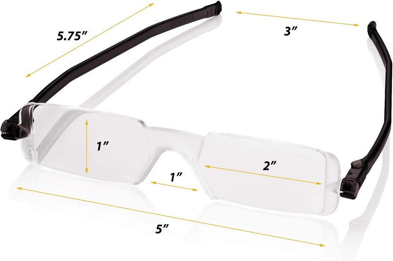 NANNINI Compact One Optics 3.0 Temples Reading Glass (Black) - Image 5