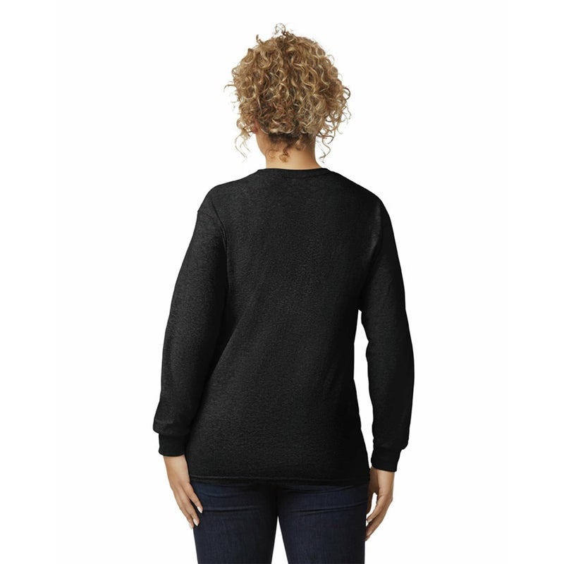 Gildan Men's Ultra Cotton Long Sleeve T-Shirt, Style G2400, Multipack, Black (2-Pack), 3X-Large - Image 4